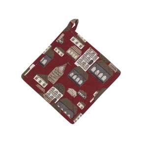 Grytlapp Stad Röd Jul Kök Kökstextil Fondaco