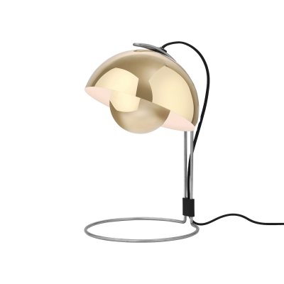 Zoom bild av Flowerpot desk lamp Polished brass &Tradition